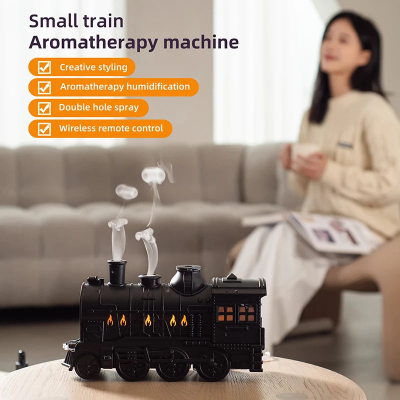 Train Shape Aromatherapy Diffuser Ultrasonic Air Humidifier