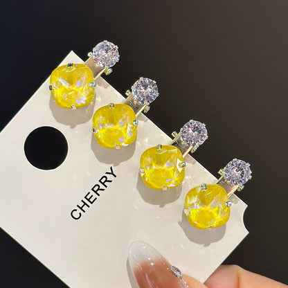 Crystal Mini Duckbill Barrettes